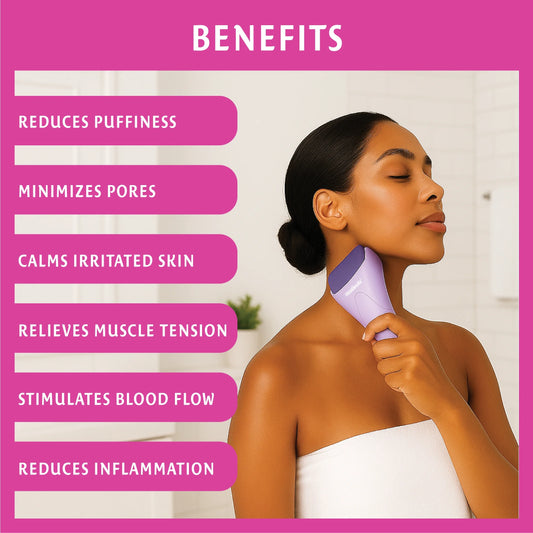 Cold Therapy Ice Roller for Puffiness, Collagen, Muscle Relief